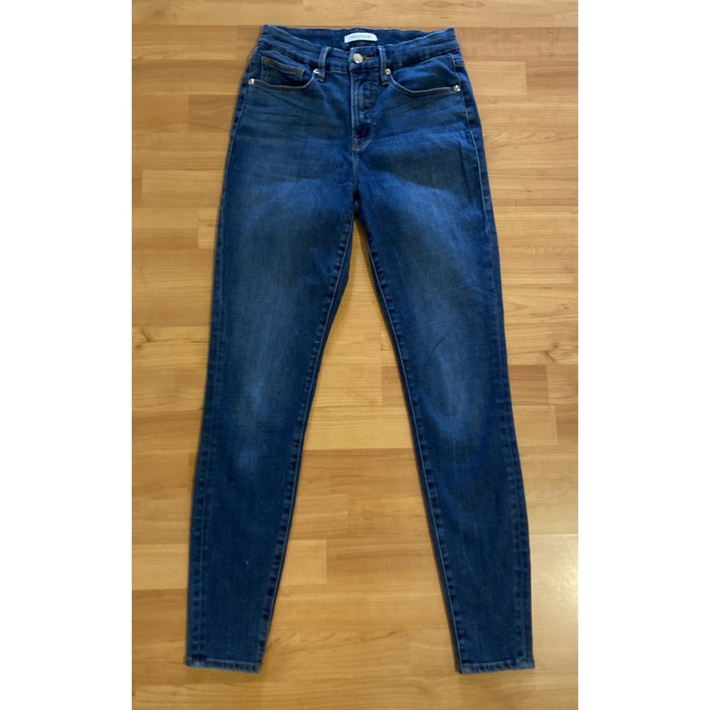 Good American Good Legs Crop Skinny Jeans High Rise Women's‎ Size 4/27